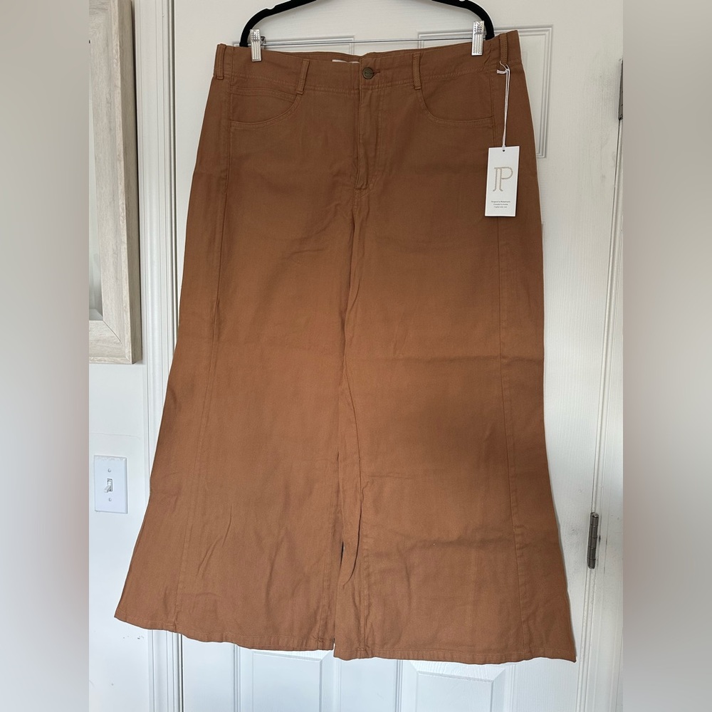 NWT Pilcro By Anthropologie The Adi Mid-Rise Flare Trousers Herringbone Wide Leg - Picture 6 of 17